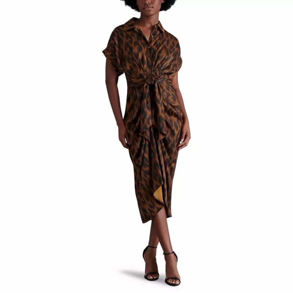 Steve Madden Asymmetrical Brown Dress